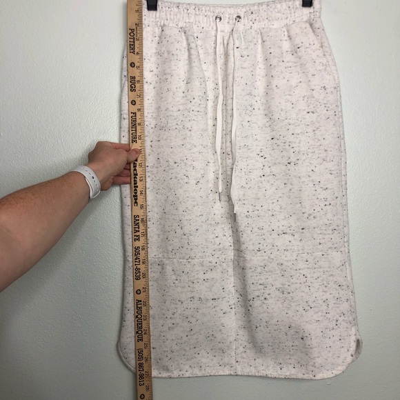 Massimo Dutti Speckled Sweatshirt Drawstring Skirt - Picture 14 of 15